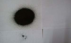 2. Powdered spirulina, unpacked from the bag.