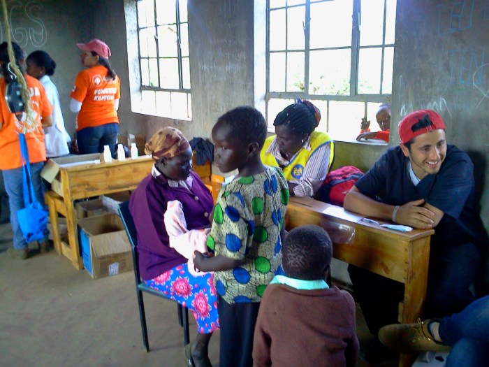 Residents from Lemolo Camps are cared for during a recent medical camp.
